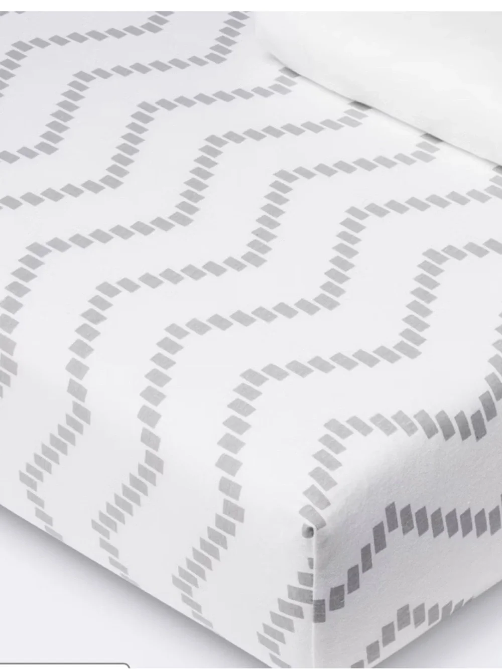 cloud island Gray and White Jersey Crib Sheets - 2-Pack